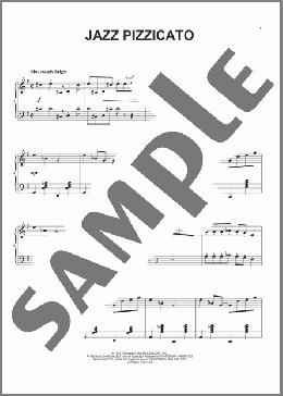 Jazz Pizzicato(Leroy Anderson) 楽譜 ピアノ（ソロ） ダウンロード