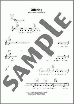 Offering(Paul Baloche) 楽譜 ウクレレ（弾き語り） ダウンロード