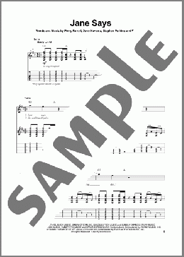 Jane Says(Jane's Addiction) 楽譜 ギタースコア ダウンロード