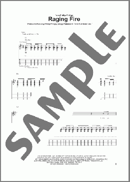 Raging Fire(Phillip Phillips) 楽譜 ギター（ソロ） ダウンロード