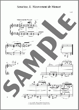 Sonatine, 2nd Movement(Maurice Ravel) 楽譜 ピアノ（ソロ） ダウンロード