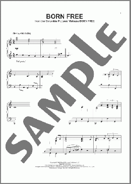 Born Free(Roger Williams) 楽譜 ピアノ（ソロ） ダウンロード