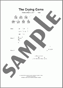 The Crying Game(Geoff Stephens) 楽譜 ギター（コード） ダウンロード