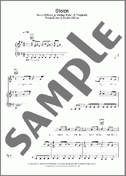 Stolen(LAWSON) 楽譜 その他 ダウンロード