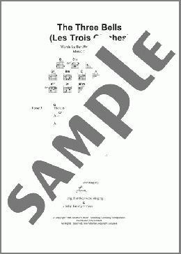 The Three Bells (Les Trois Cloches)(Edith Piaf) 楽譜 ギター（コード） ダウンロード