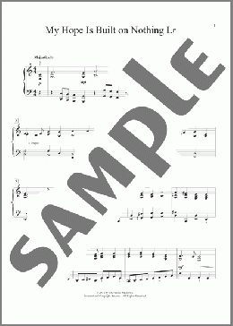 My Hope Is Built On Nothing Less(Edward Mote) 楽譜 ピアノ（ソロ） ダウンロード