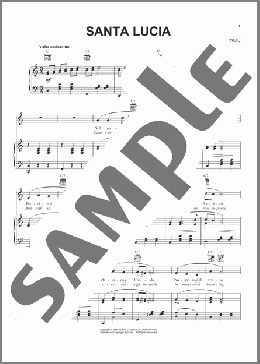 Santa Lucia(Teodoro Cottrau) 楽譜 ピアノ & ボーカル & ギター ダウンロード