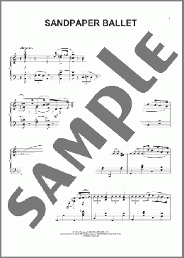 Sandpaper Ballet(Leroy Anderson) 楽譜 ピアノ（ソロ） ダウンロード
