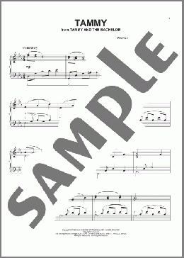 Tammy(Debbie Reynolds/The Ames Brothers) 楽譜 ピアノ（ソロ） ダウンロード