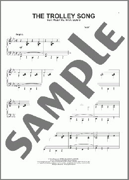 The Trolley Song(Judy Garland) 楽譜 ピアノ（ソロ） ダウンロード
