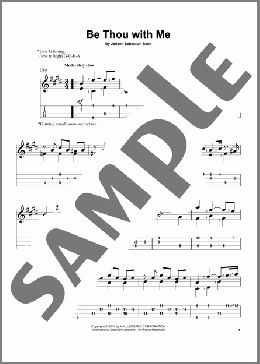 Be Thou With Me(Johann Sebastian Bach) 楽譜 ウクレレ（ソロ） ダウンロード