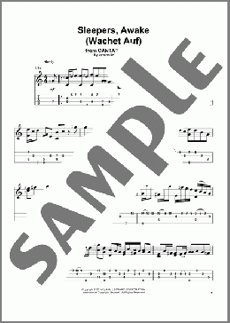 Sleepers, Awake (Wachet Auf)(Johann Sebastian Bach) 楽譜 ウクレレ（ソロ） ダウンロード
