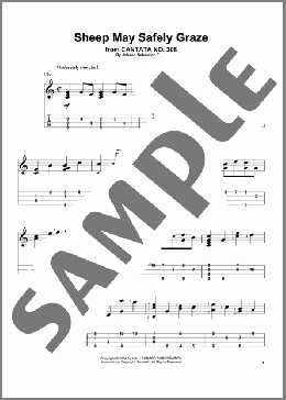 Sheep May Safely Graze(Johann Sebastian Bach) 楽譜 ウクレレ（ソロ） ダウンロード