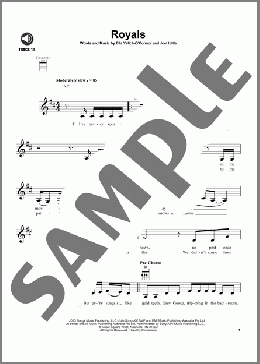 Royals(Lorde) 楽譜 ウクレレ（弾き語り） ダウンロード