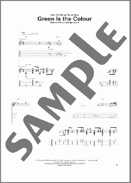 Green Is The Colour(Pink Floyd) 楽譜 ギター（ソロ） ダウンロード