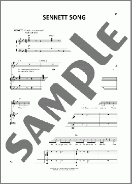 Sennett Song(Christopher Curtis) 楽譜 ピアノ & ボーカル ダウンロード