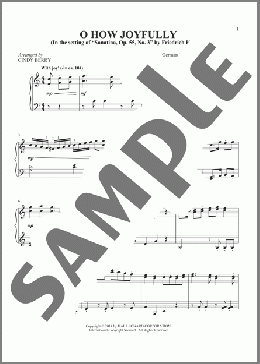 O How Joyfully(Johannes Falk) 楽譜 ピアノ（ソロ） ダウンロード