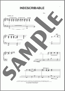 Indescribable(Chris Tomlin) 楽譜 ピアノ（ソロ） ダウンロード