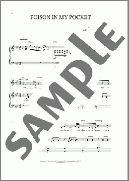 Poison In My Pocket(Robert L. Freedman/Steven Lutvak) 楽譜 ピアノ & ボーカル ダウンロード