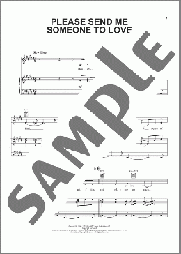 Please Send Me Someone To Love(Sade/B.B. King) 楽譜 ピアノ & ボーカル & ギター ダウンロード