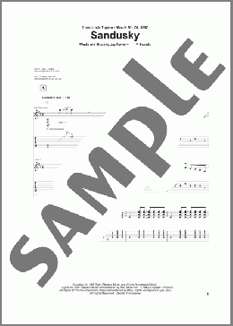 Sandusky(Uncle Tupelo/Jay Farrar) 楽譜 ギター（ソロ） ダウンロード