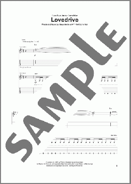 Lovedrive(Scorpions) 楽譜 ギター（ソロ） ダウンロード