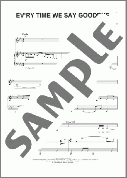 Ev'ry Time We Say Goodbye(Nina Simone/Stan Kenton) 楽譜 ピアノ & ボーカル ダウンロード