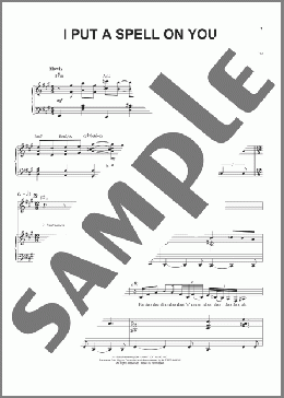 I Put A Spell On You(Nina Simone/Creedence Clearwater Revival) 楽譜 ピアノ & ボーカル ダウンロード
