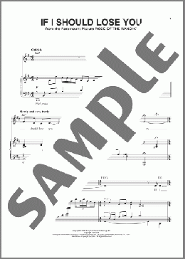 If I Should Lose You(Nina Simone/Phineas Newborn) 楽譜 ピアノ & ボーカル ダウンロード