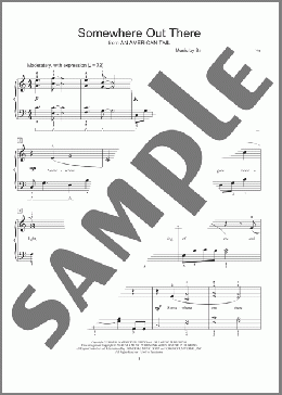 Somewhere Out There(Fred Kern/Barry Mann/Cynthia Weil/James Horner) 楽譜 ピアノ（ソロ） ダウンロード