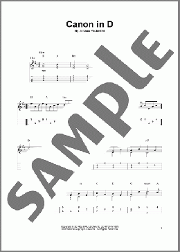 Canon In D(Johann Pachelbel) 楽譜 その他 ダウンロード