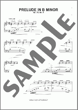 Prelude in B Minor, Op. 28, No. 6(Fryderyk Chopin) 楽譜 ピアノ（ソロ） ダウンロード