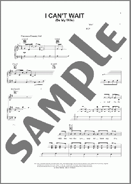 I Can't Wait (Be My Wife)(Ben Rue) 楽譜 ピアノ & ボーカル & ギター ダウンロード