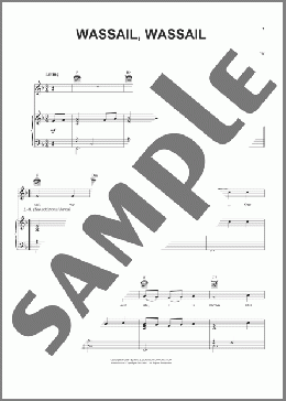 Wassail, Wassail(Old English Air) 楽譜 ピアノ & ボーカル & ギター ダウンロード