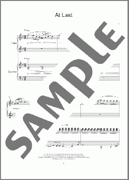 At Last (arr. Jeremy Siskind)(Etta James) 楽譜 ピアノ（連弾） ダウンロード