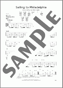Sailing To Philadelphia(Mark Knopfler) 楽譜 ギターリード ダウンロード