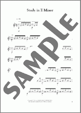 Study In E Minor(Dionysio Aguado) 楽譜 ギター（その他） ダウンロード