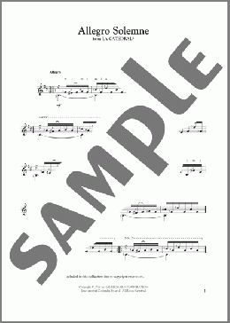 Allegro Solemne(Augustin Barrios Mangore) 楽譜 ギター（その他） ダウンロード