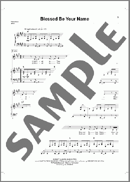Blessed Be Your Name(Tree63/Matt Redman) 楽譜 ピアノ & ボーカル ダウンロード
