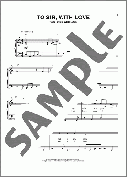 To Sir, With Love(Lulu/Don Black) 楽譜 その他 ダウンロード