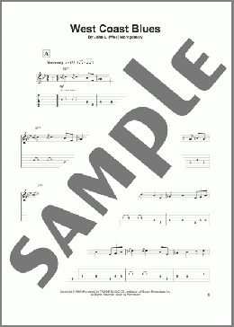 West Coast Blues(Wes Montgomery) 楽譜 ギタースコア ダウンロード