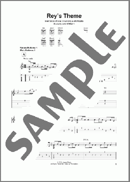 Rey's Theme(John Williams) 楽譜 ギター（ソロ） ダウンロード