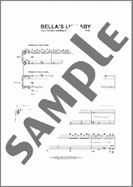 Bella's Lullaby(Carter Burwell) 楽譜 ピアノ（連弾） ダウンロード