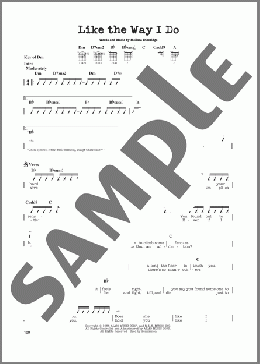 Like The Way I Do(Melissa Etheridge) 楽譜 ギターリード ダウンロード