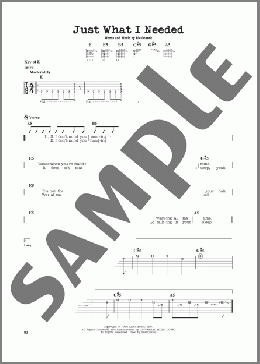 Just What I Needed(The Cars) 楽譜 ギターリード ダウンロード