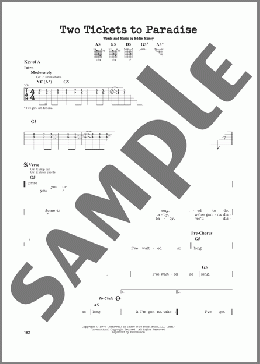 Two Tickets To Paradise(Eddie Money) 楽譜 ギターリード ダウンロード