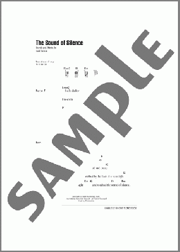 The Sound Of Silence(Simon & Garfunkel) 楽譜 ウクレレ（コード譜） ダウンロード