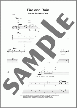 Fire And Rain(James Taylor) 楽譜 ギタースコア ダウンロード