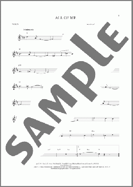 All Of Me(Gerald Marks/Seymour Simons) 楽譜 バイオリン ダウンロード