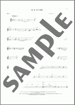 All Of Me(Gerald Marks/Seymour Simons) 楽譜 ホルンソロ ダウンロード